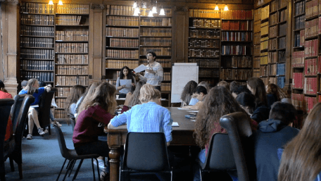 Students studying at the Oxford Union