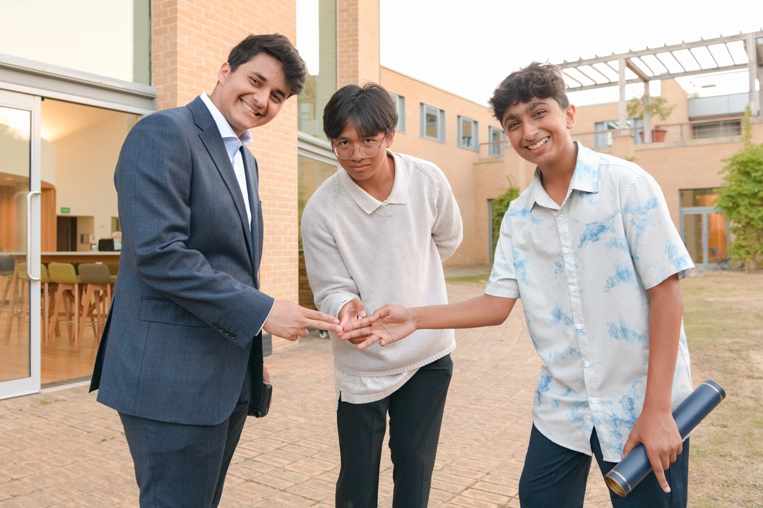 Three Oxford Scholastica students posing for the camera